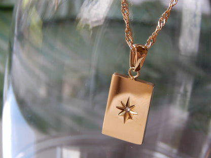 Waterproof Gold Star Necklace