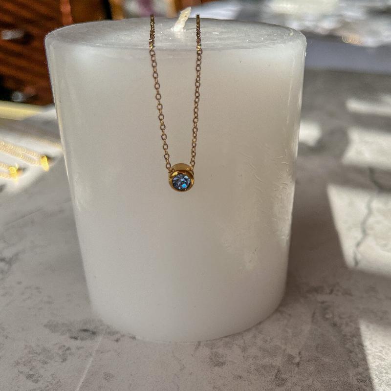 december birthstone necklace