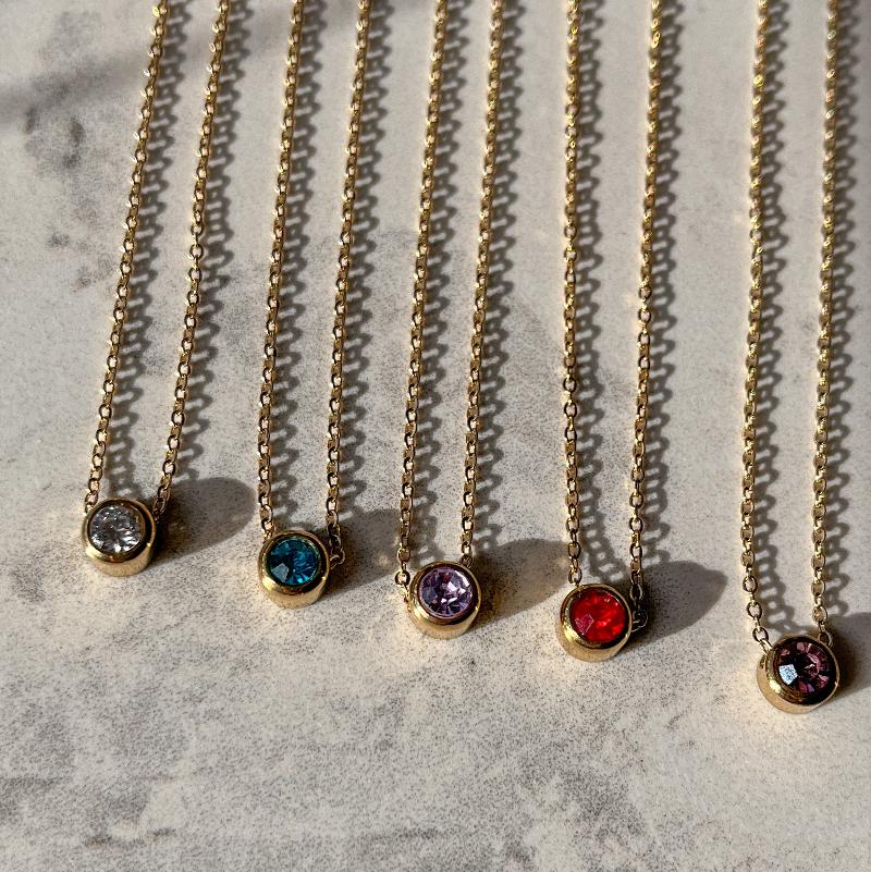 birthstone necklaces