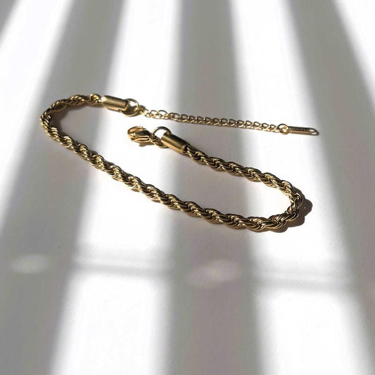 Gold Rope Ankle Chain